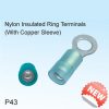 Nylon Insulated Ring Terminals (With Copper Sleeve)